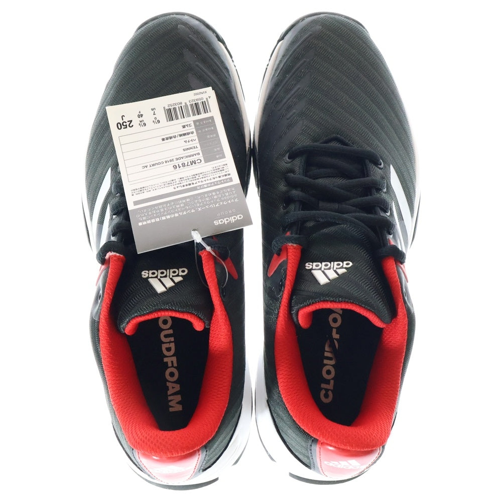 adidas(アディダス) BARRICADE 2018 COURT AC バリケード コート エーシー ローカットスニーカー ブラック US7/25cm CM7816