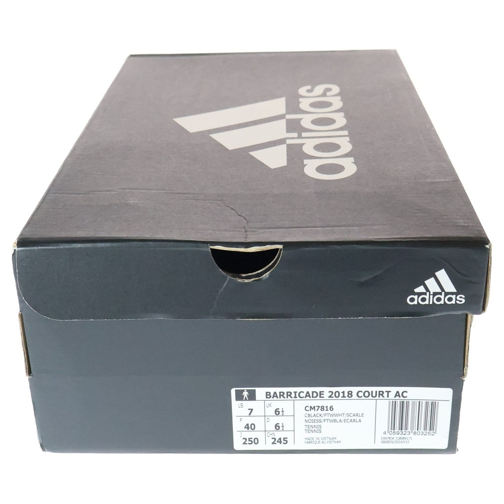 adidas(アディダス) BARRICADE 2018 COURT AC バリケード コート エーシー ローカットスニーカー ブラック US7/25cm CM7816
