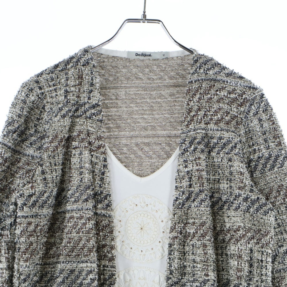 Desigual(デシグアル) 総柄 インナー付き カーディガン レディース グレー 17WWTK80