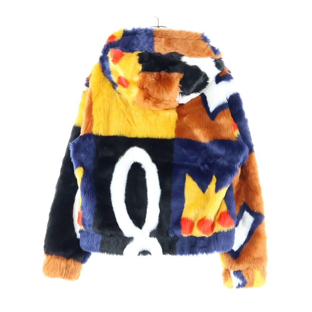 Desigual(デシグアル) グラデーション ジップアップフーデッドファーパーカー フーディー マルチカラー 22WWEWB2