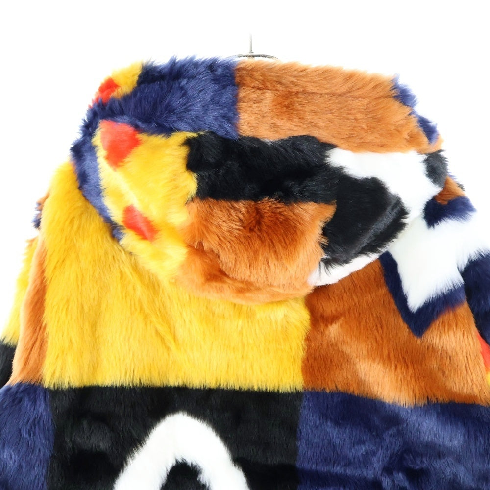 Desigual(デシグアル) グラデーション ジップアップフーデッドファーパーカー フーディー マルチカラー 22WWEWB2