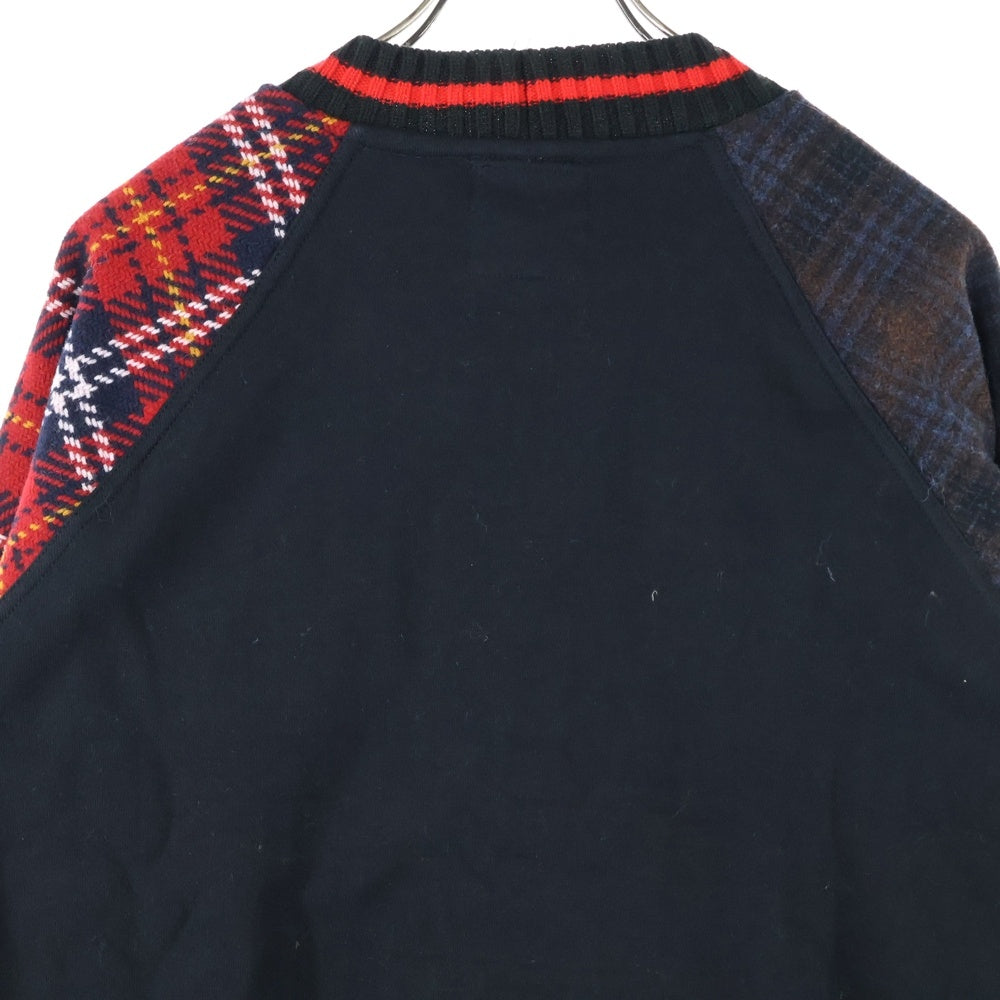 Desigual(デシグアル) チェック柄 1ポケット クルーネックニットセーター レディース マルチカラー 22WWSK04