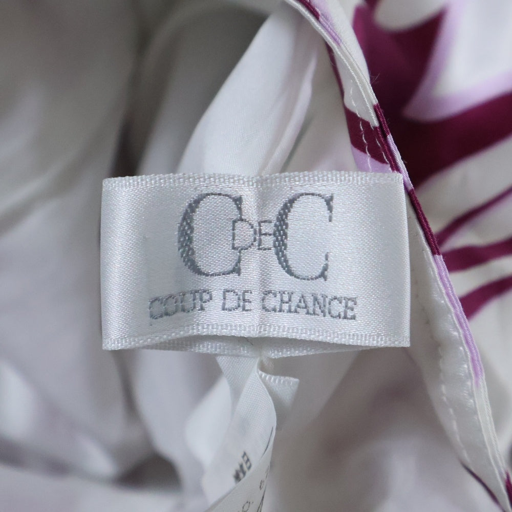 NO BRAND(ノーブランド) CDEC COUP DE CHANCE (クードシャンス) 花柄 ロングスカート レディース ホワイト/レッド