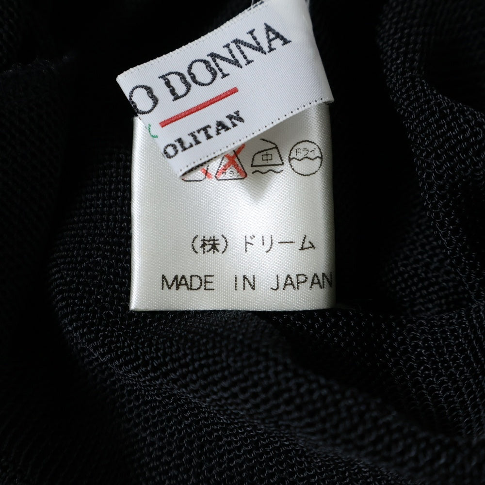 NO BRAND(ノーブランド) TORRAZZO DONNA (トラッゾドンナ) レーヨン ノースリーブワンピース ドレス レディース ブラック 654711