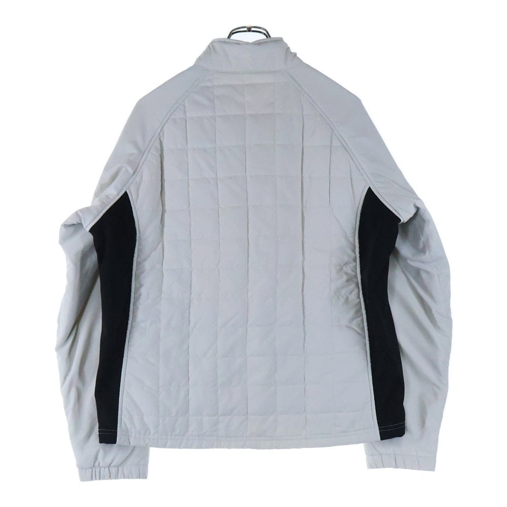 MIZUNO(ミズノ) ロゴ刺繍 サイド切り替え ジップアップジャケット ホワイト/ブラック A87JF-390