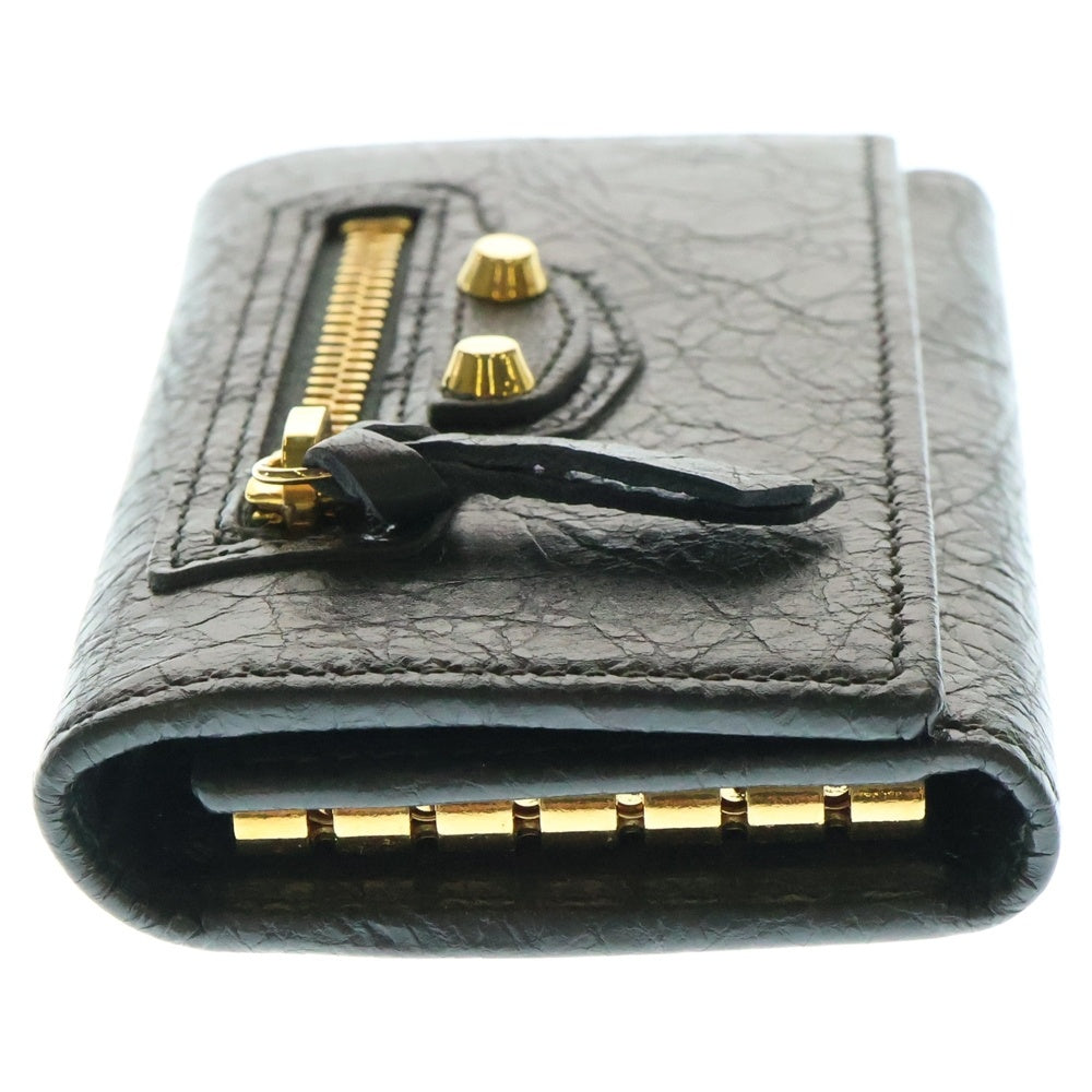 BALENCIAGA(バレンシアガ) シワ加工 ゴールド金具 6連キーケース キーホルダー グレー 477450