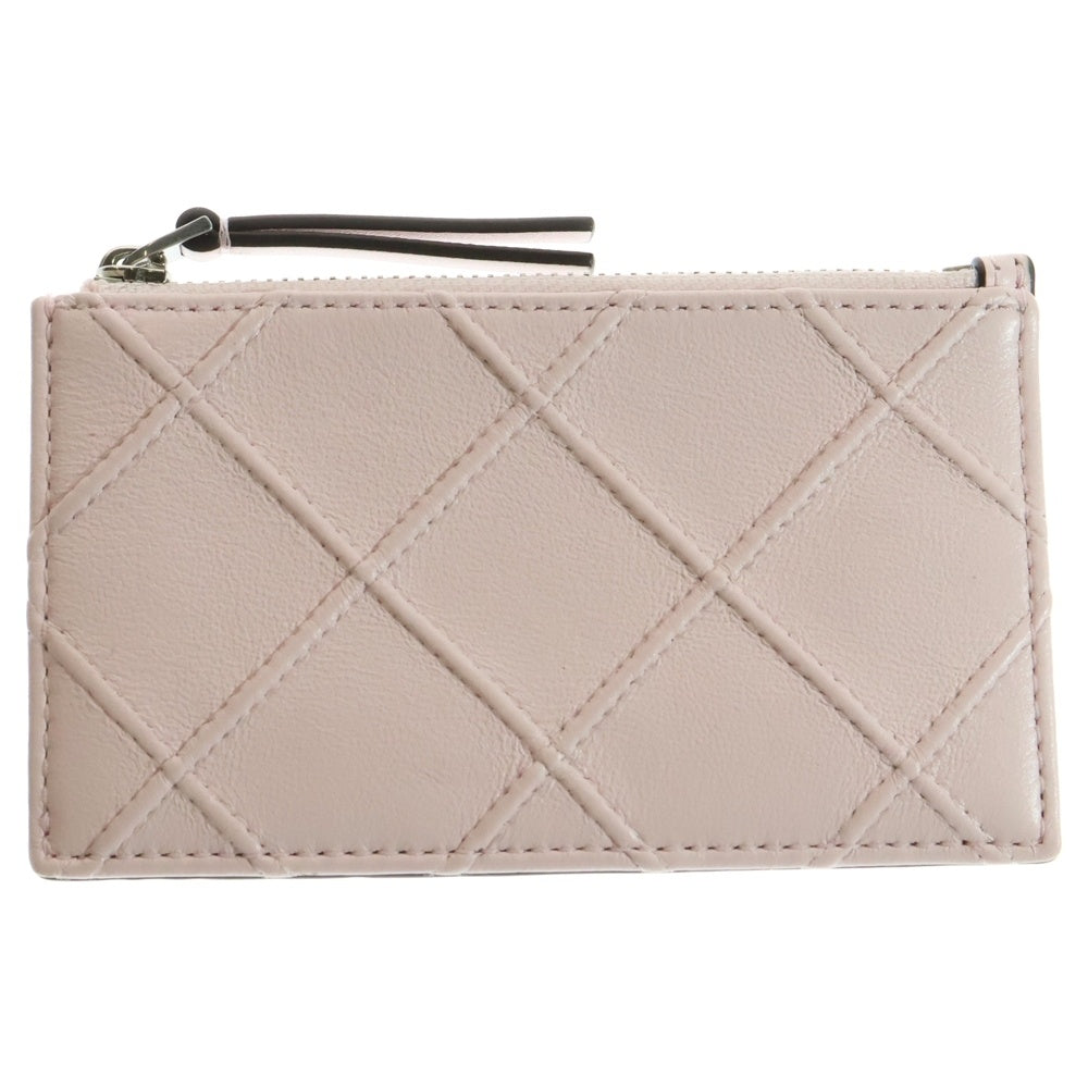 TORY BURCH(トリー バーチ) ロゴ刻印 フレミング レザー カードケース パスケース ピンク