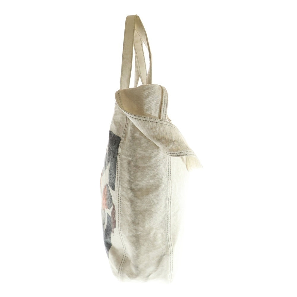 OFF-WHITE(オフホワイト) Arrow Skeleton Canvas Tote Bag アロー スケルトン キャンバス ショルダー トートバッグ ベージュ OMNA136F20B0016118