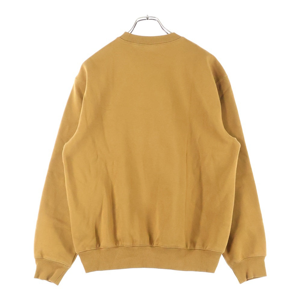 CARHARTT(カーハート) ロゴエンブロイダリー リブクルーネックスウェット ブラウン I030229.08W.XX.03