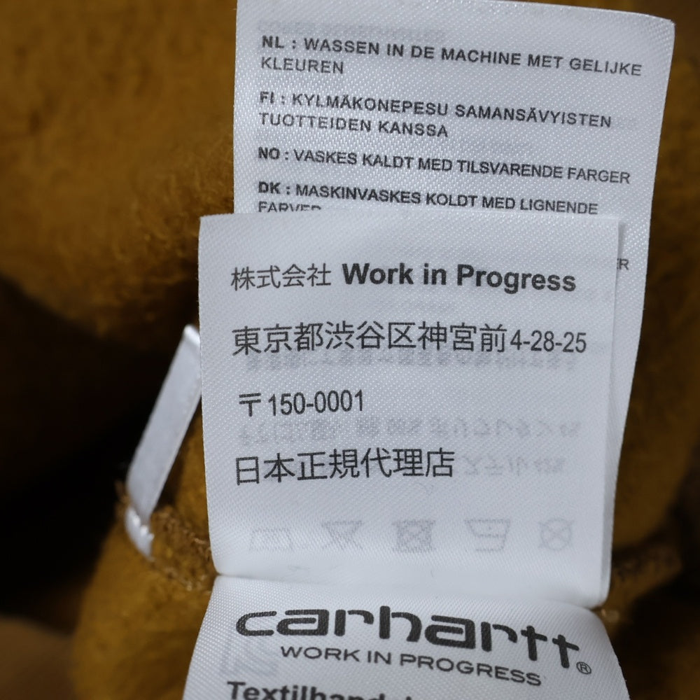CARHARTT(カーハート) ロゴエンブロイダリー リブクルーネックスウェット ブラウン I030229.08W.XX.03