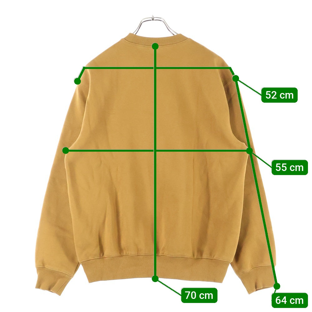 CARHARTT(カーハート) ロゴエンブロイダリー リブクルーネックスウェット ブラウン I030229.08W.XX.03
