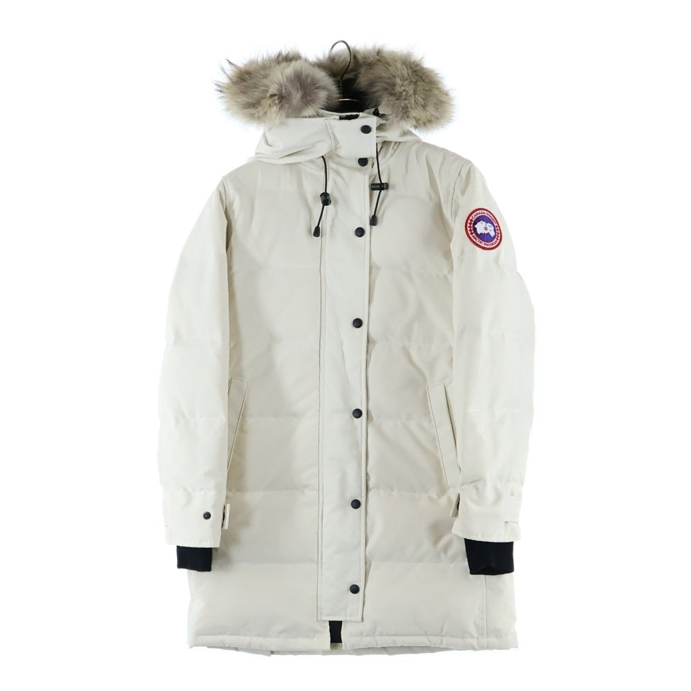 CANADA GOOSE(カナダグース) SHELBURNE PARKA シェルバーン パーカ ジップアップフーデッドファーダウンジャケット ホワイト レディース 3802LA