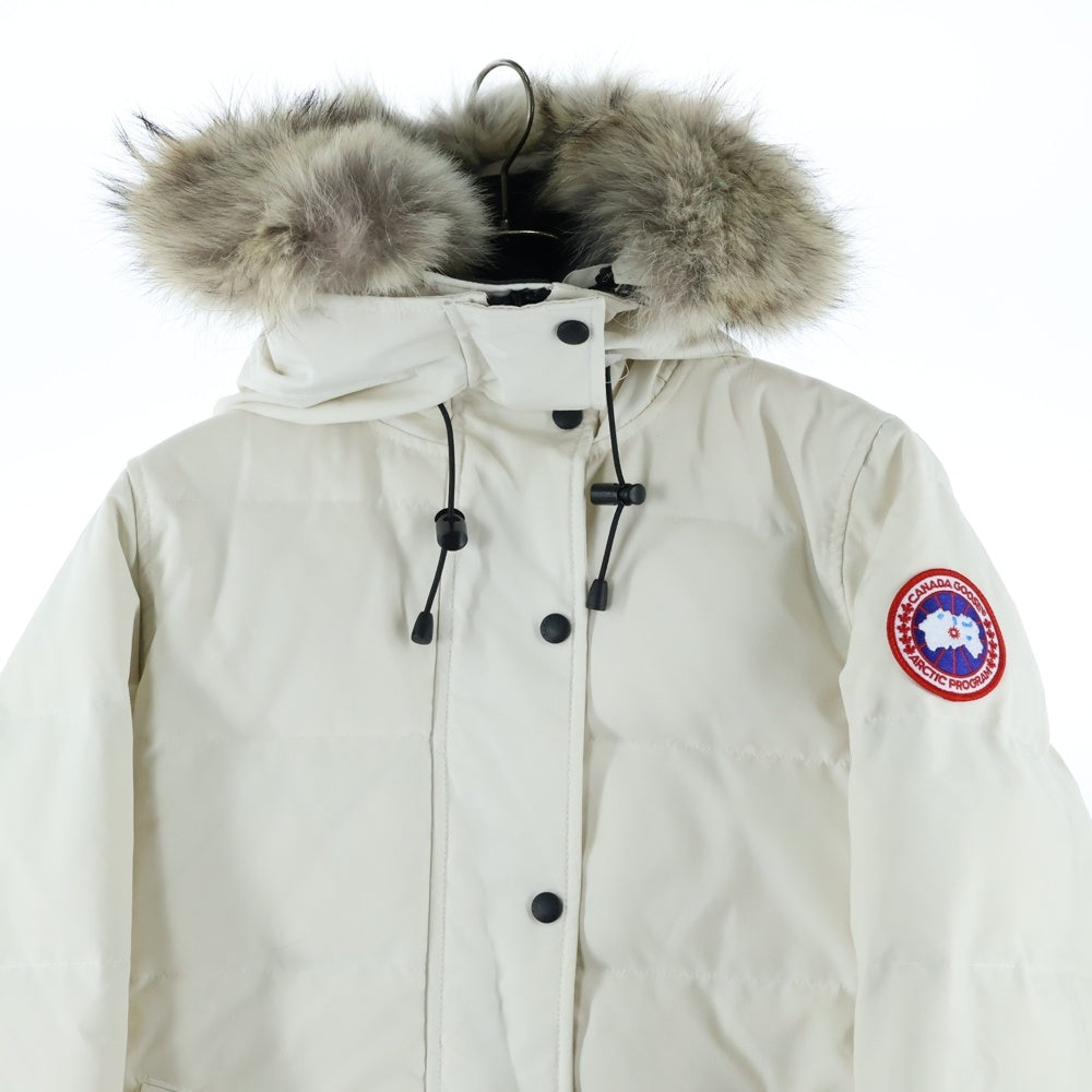 CANADA GOOSE(カナダグース) SHELBURNE PARKA シェルバーン パーカ ジップアップフーデッドファーダウンジャケット ホワイト レディース 3802LA