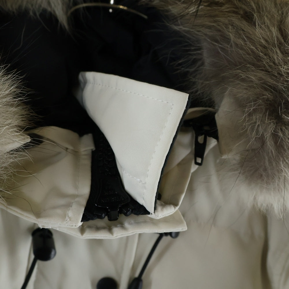 CANADA GOOSE(カナダグース) SHELBURNE PARKA シェルバーン パーカ ジップアップフーデッドファーダウンジャケット ホワイト レディース 3802LA