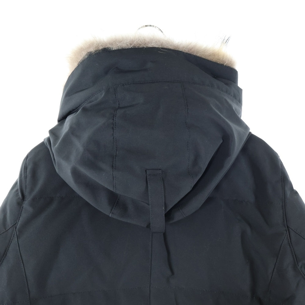 CANADA GOOSE(カナダグース) CHELSEA PARKA チェルシーパーカー ジップアップフーデットファーダウンジャケット レディース ブラック 3804L