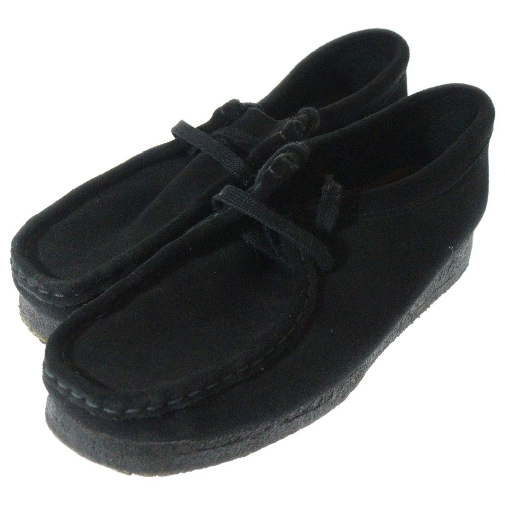Clarks(クラークス) WALLABEE ワラビーブーツ スウェードローカットシューズ ブラック レディース US7/23.5cm 11826