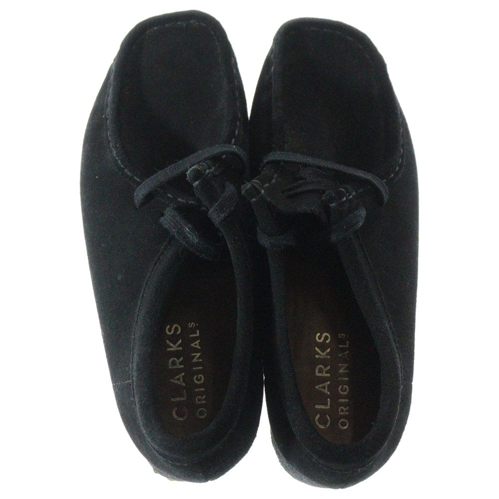 Clarks(クラークス) WALLABEE ワラビーブーツ スウェードローカットシューズ ブラック レディース US7/23.5cm 11826