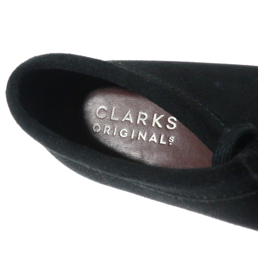Clarks(クラークス) WALLABEE ワラビーブーツ スウェードローカットシューズ ブラック レディース US7/23.5cm 11826