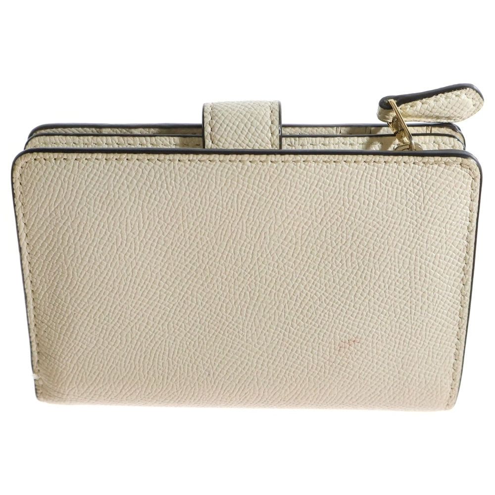 COACH(コーチ) 二つ折り財布 コンパクトレザーウォレット ホワイト レディース F54010