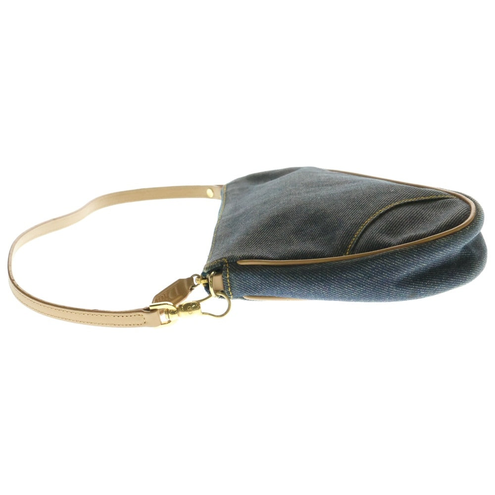 Christian Dior(クリスチャンディオール) PRE-OWNED プレ オウンド デニム サドル ポシェット ショルダーバッグ レディース インディゴ MC0071
