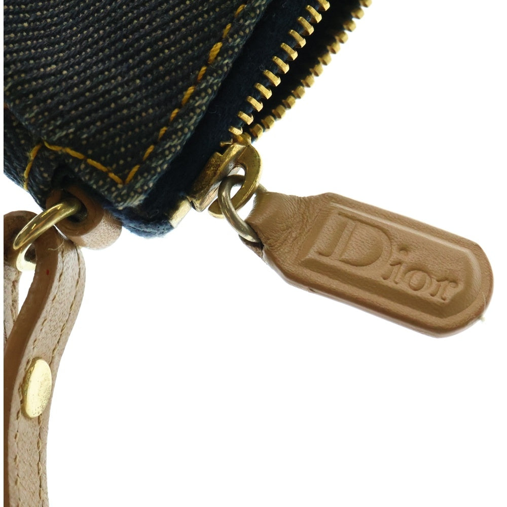 Christian Dior(クリスチャンディオール) PRE-OWNED プレ オウンド デニム サドル ポシェット ショルダーバッグ レディース インディゴ MC0071