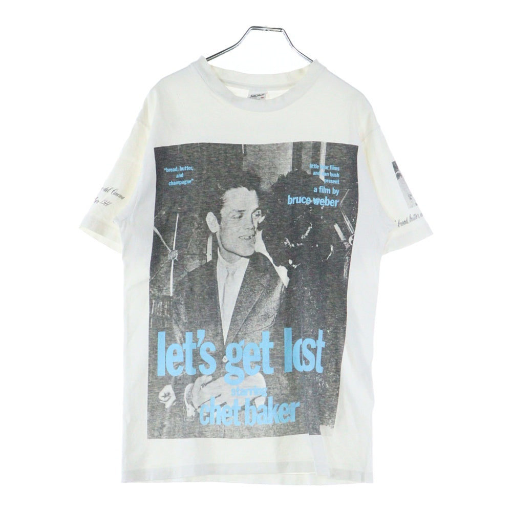 VINTAGE(ヴィンテージ) 80S VINTAGE BRUCE WEBER LET'S GET LOST CHET BAKER ANVIL ヴィンテージ USA製 ブルースウェーバー レッツゲットロスト 両面プリント クルーネック半袖Tシャツ