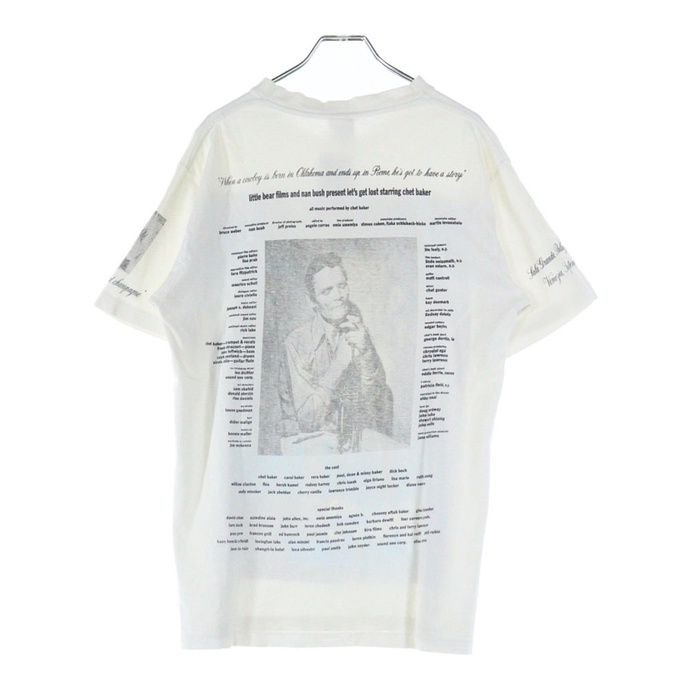VINTAGE(ヴィンテージ) 80S VINTAGE BRUCE WEBER LET'S GET LOST CHET BAKER ANVIL ヴィンテージ USA製 ブルースウェーバー レッツゲットロスト 両面プリント クルーネック半袖Tシャツ