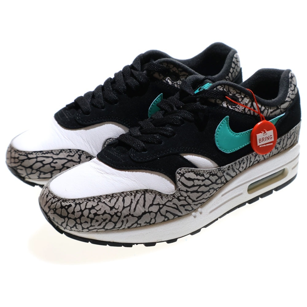 NIKE(ナイキ) ×atmos AIR MAX 1 Premium Retro Elephant アトモス エアマックス1 ローカットスニーカー レディース グレー/ブルー US6/24cm 908366-001