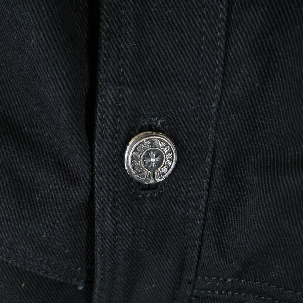 CHROME HEARTS(クロムハーツ) HUNTING JACKET ハンティングジャケット ホースシューボタン クラシック デニムジャケット ブラック