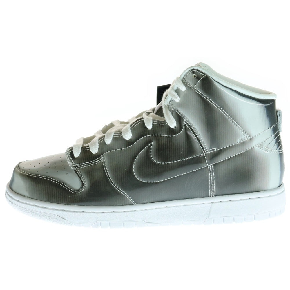 NIKE(ナイキ) ×CLOT DUNK HIGH SILVER FLIX クロット ダンク シルバーフラックス ハイカットスニーカー シルバー US9.5/27.5cm DH4444-900