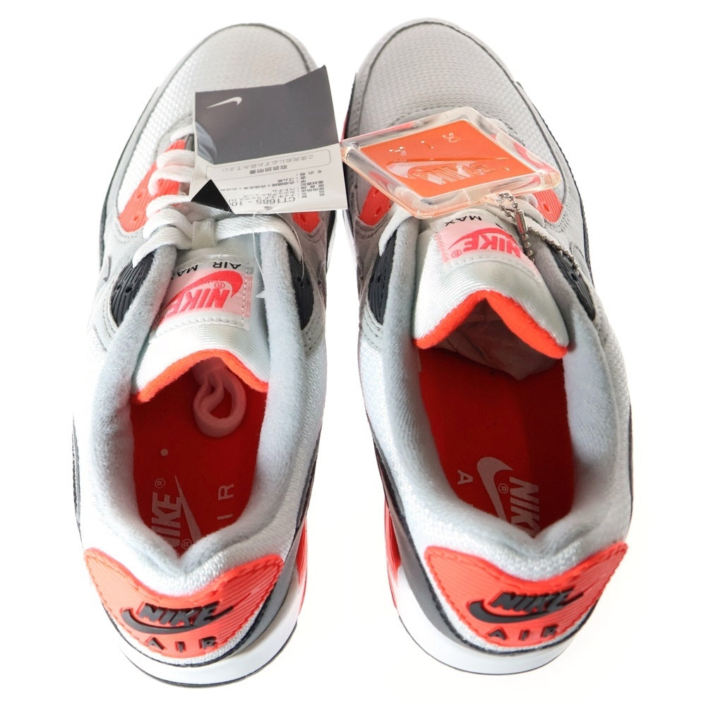 NIKE(ナイキ) AIR MAX 90 OG INFRARED エアマックス90 インフラ レッド ローカットスニーカー ホワイト US9.5/27.5cm CT1685-100