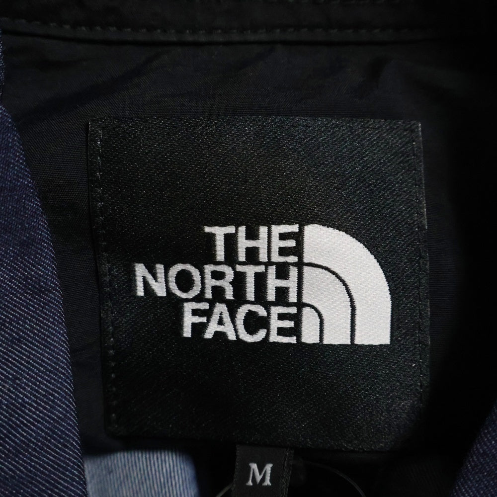 THE NORTH FACE(ザノースフェイス) L/S NYLON DENIM NUPTSE SHIRT ナイロンデニム ヌプシ 長袖シャツ インディゴ NR72130