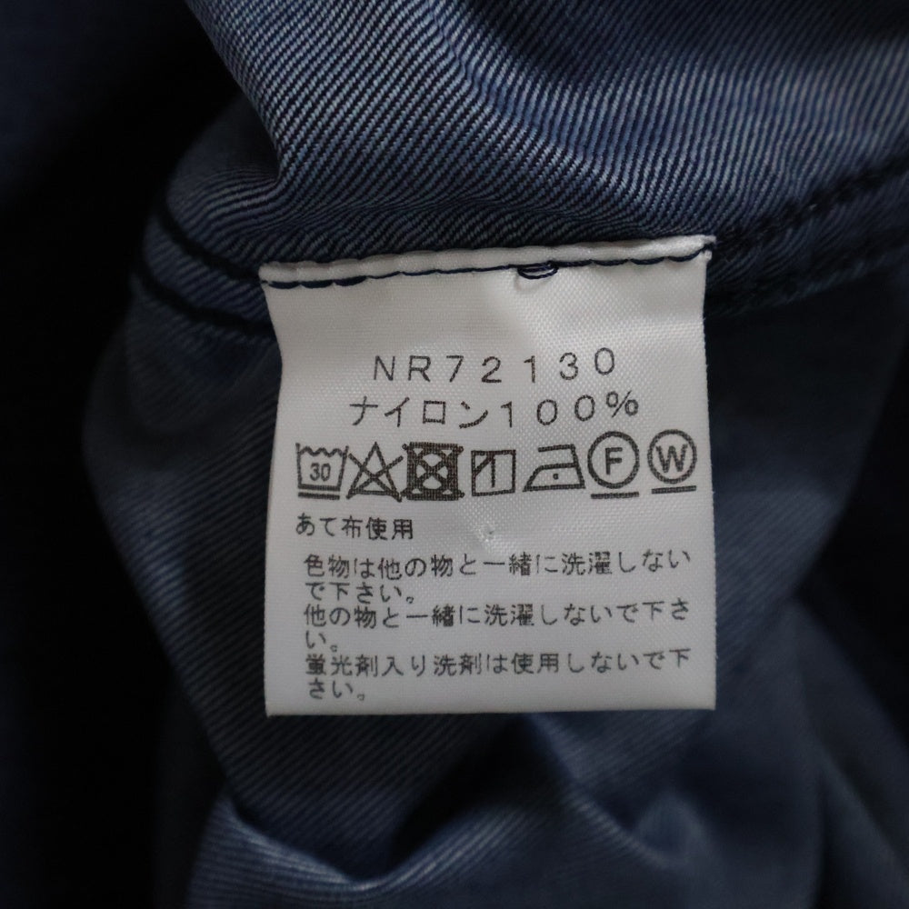 THE NORTH FACE(ザノースフェイス) L/S NYLON DENIM NUPTSE SHIRT ナイロンデニム ヌプシ 長袖シャツ インディゴ NR72130