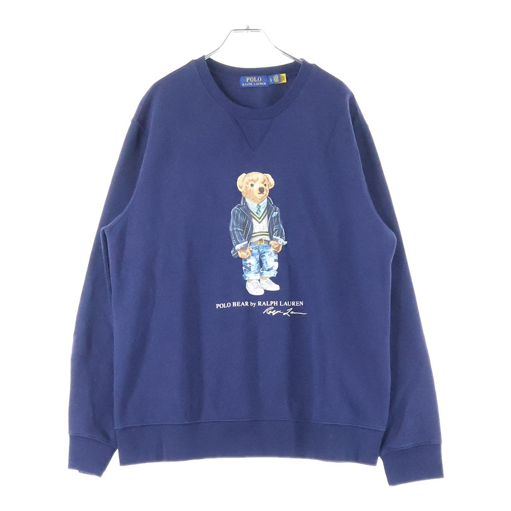 POLO RALPH LAUREN(ポロラルフローレン) POLO BEAR ポロベアー フロントプリント スウェット ネイビー