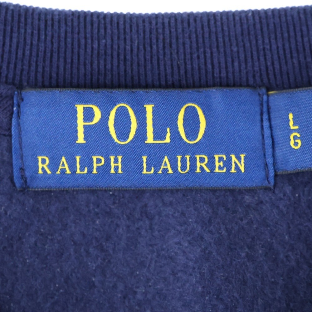 POLO RALPH LAUREN(ポロラルフローレン) POLO BEAR ポロベアー フロントプリント スウェット ネイビー