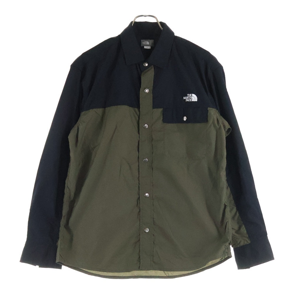 THE NORTH FACE(ザノースフェイス) L/S NUPTSE SHIRT ヌプシ 長袖シャツ カーキ NR11961