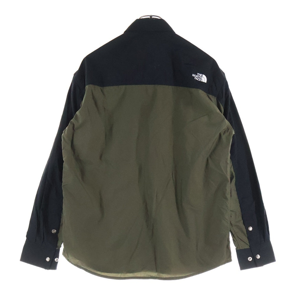THE NORTH FACE(ザノースフェイス) L/S NUPTSE SHIRT ヌプシ 長袖シャツ カーキ NR11961