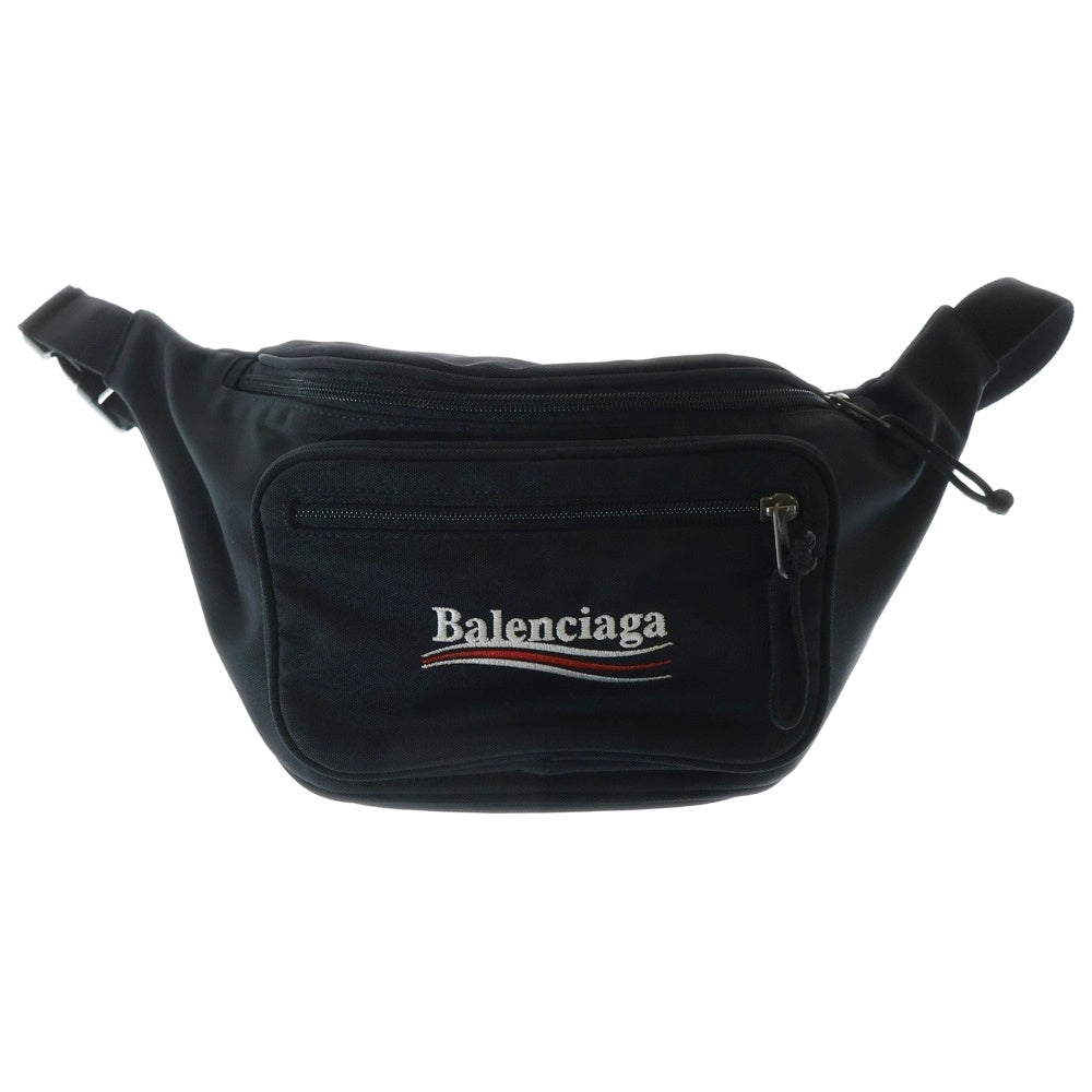 BALENCIAGA(バレンシアガ) XPLORER BELT PACK エクスプローラーベルトパック ロゴエンブロイダリー ショルダーバッグ ブラック 482389