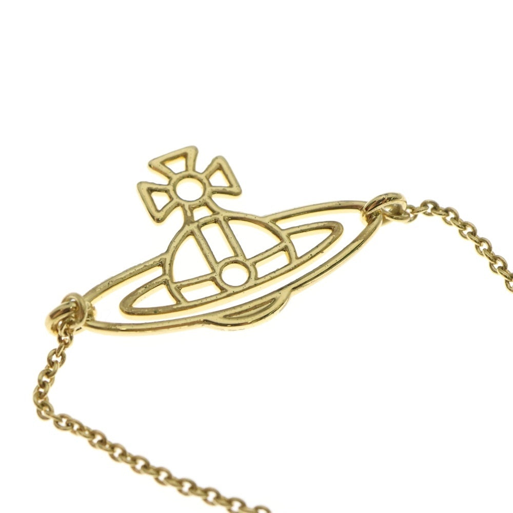 Vivienne Westwood(ヴィヴィアンウエストウッド) THIN LINES FLAT ORB シンライン フラット オーブ ブレスレット ゴールド 61020139