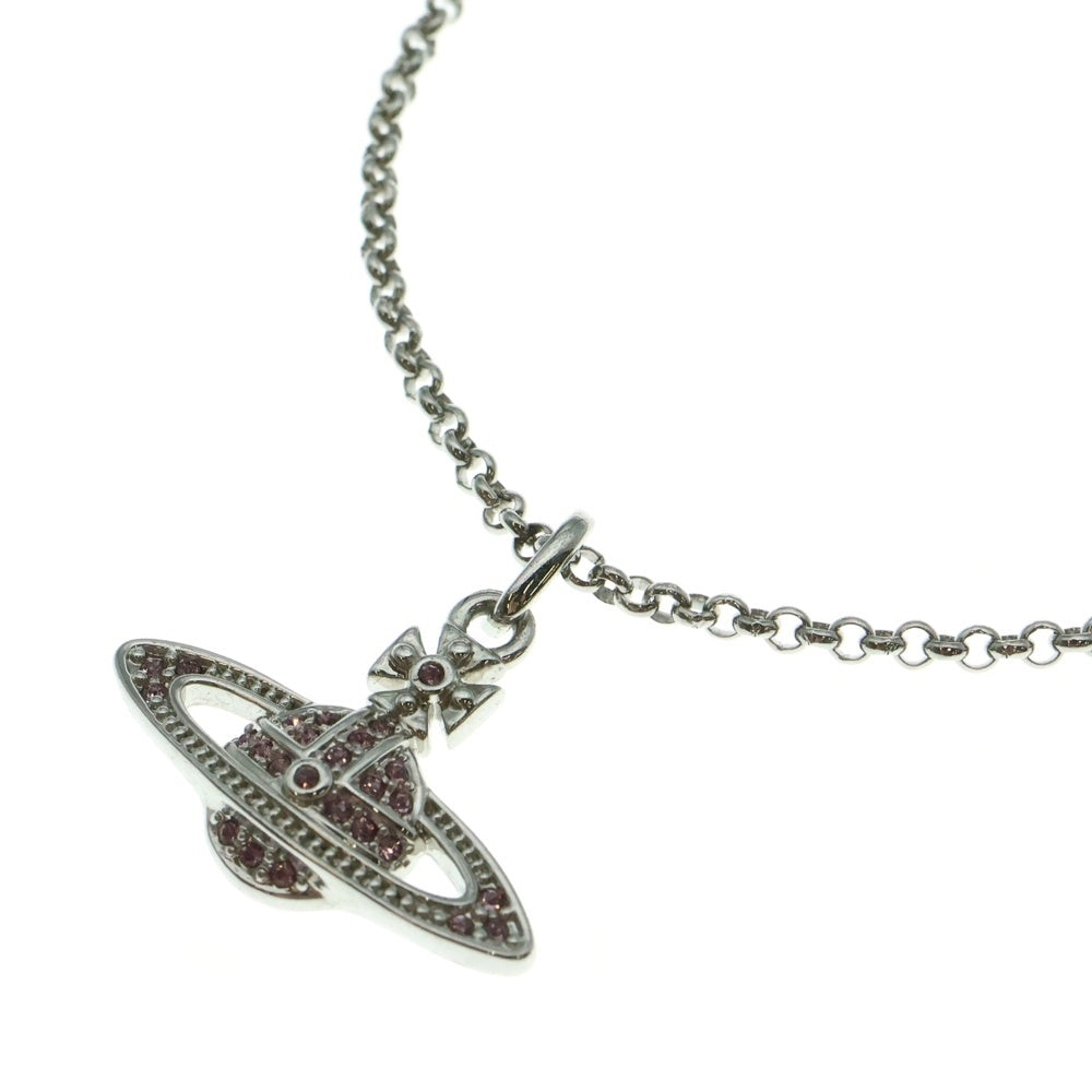 Vivienne Westwood(ヴィヴィアンウエストウッド) MINI BAS RELIEF ミニ バス リリーフ 土星モチーフ ネックレス シルバー