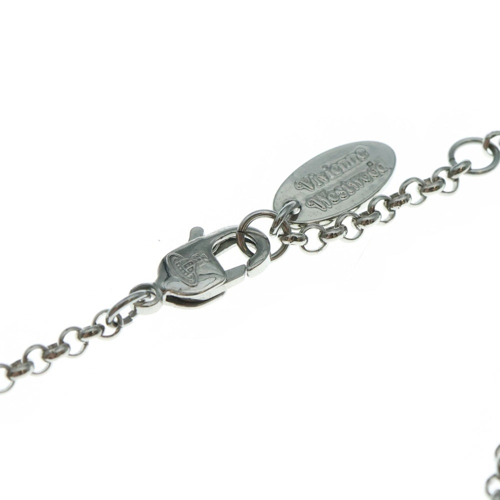 Vivienne Westwood(ヴィヴィアンウエストウッド) MINI BAS RELIEF ミニ バス リリーフ 土星モチーフ ネックレス シルバー