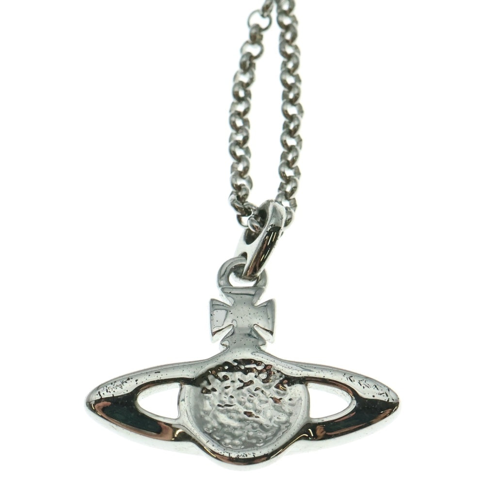 Vivienne Westwood(ヴィヴィアンウエストウッド) MINI BAS RELIEF ミニ バス リリーフ 土星モチーフ ネックレス シルバー
