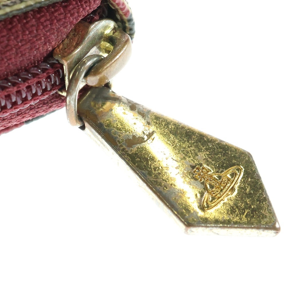 Vivienne Westwood(ヴィヴィアンウエストウッド) タータンチェック柄 ロゴデザインモチーフ ロングウオレット 財布 マルチ