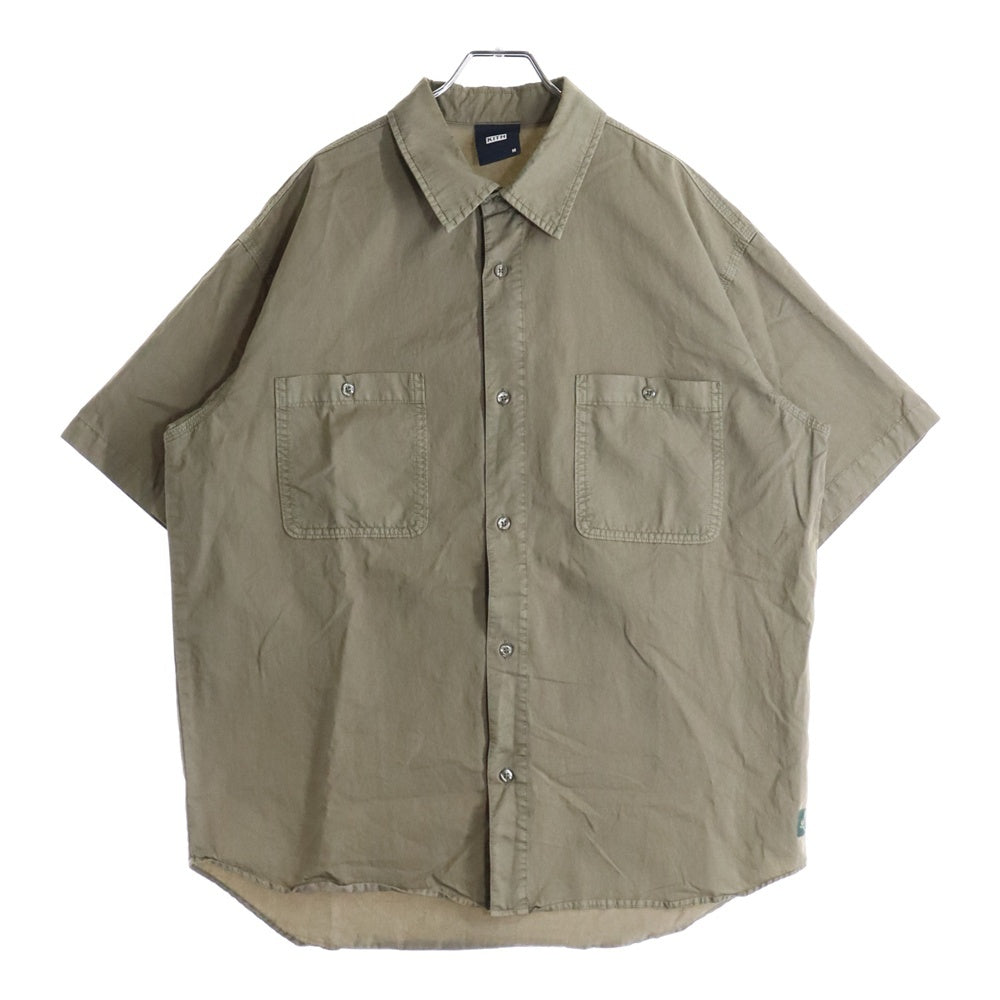KITH(キス) 23SS Washed Apollo Shirt ウォッシュド アポロ 半袖シャツ ベージュ 23-051-060-0006-2-0