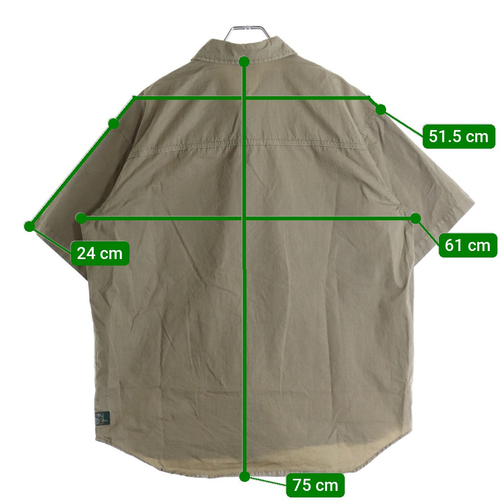 KITH(キス) 23SS Washed Apollo Shirt ウォッシュド アポロ 半袖シャツ ベージュ 23-051-060-0006-2-0