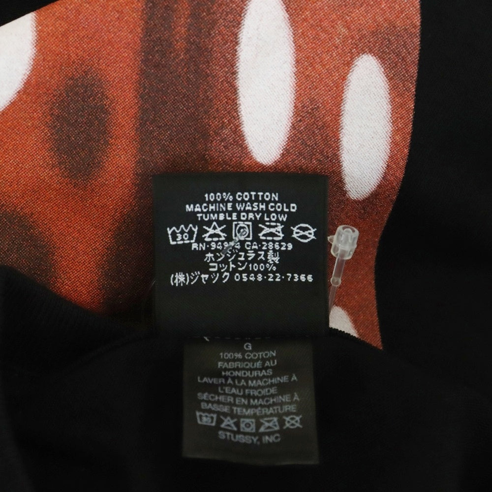 STUSSY(ステューシー) 25SS ROLLERS TEE ローラーズ バックプリント 半袖Tシャツ カットソー ブラック 1905160