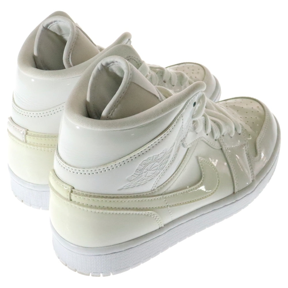 NIKE(ナイキ) WMNS AIR JORDAN 1 MID TRIPLE WHITE ウィメンズ エアージョーダン1 トリプル ホワイト ミッドカットスニーカー レディース ホワイト US8/25cm BQ6472-111