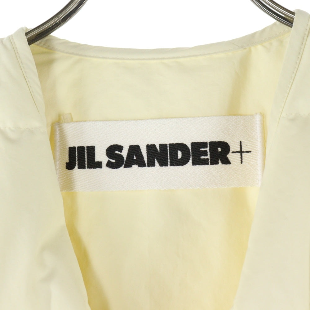 JIL SANDER +(ジルサンダープラス) キルティング ノーカラー ライトダウンジャケット イエロー JPPT440394
