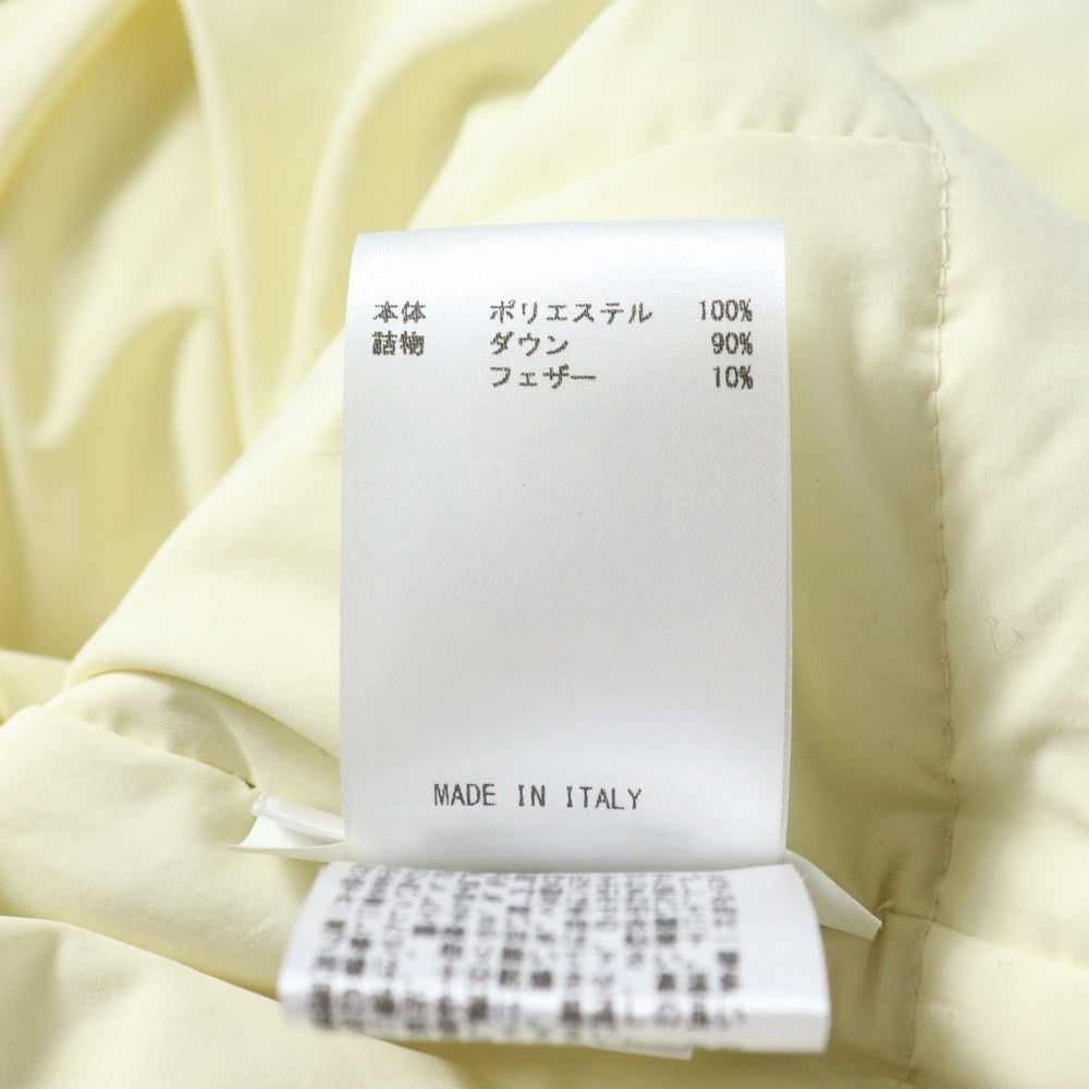 JIL SANDER +(ジルサンダープラス) キルティング ノーカラー ライトダウンジャケット イエロー JPPT440394