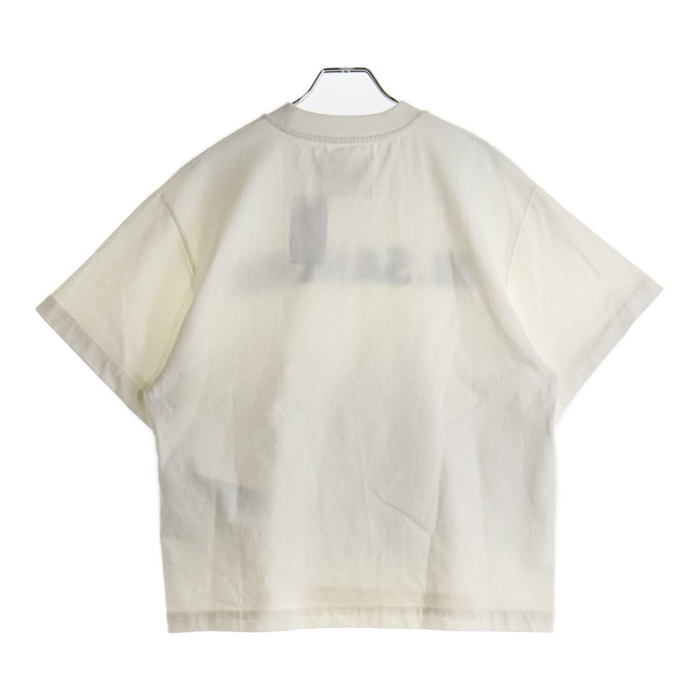 JIL SANDER(ジルサンダー) ドロップショルダー ロゴプリント Tシャツ 半袖カットソー ホワイト JSPS707050